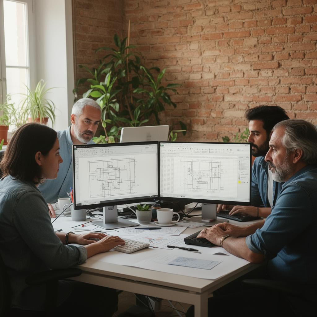 Equipo de Infinito Software trabajando en un proyecto ERP